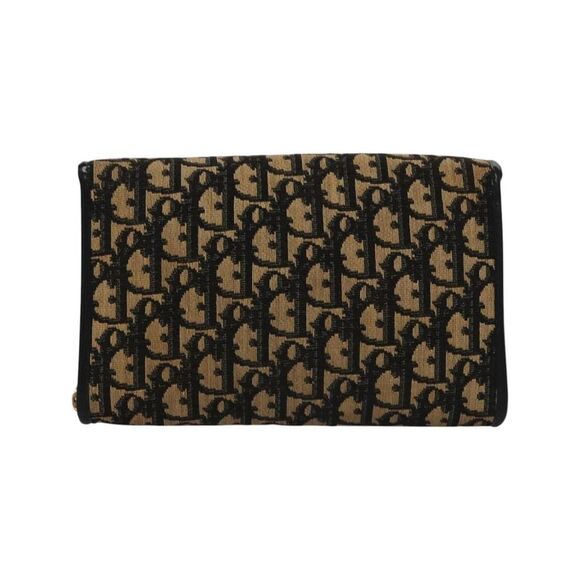 Pre Loved Dior Canvas Shoulder Bag Chain Strap Unisex Beige - Picture 3 of 8